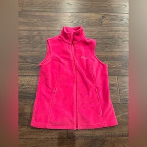 Columbia Women’s Pink Fleece Full Zip Vest